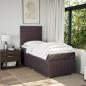 Preview: Boxspringbett mit Matratze Dunkelbraun 80x200 cm Stoff