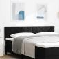Preview: ARDEBO.de - LED Kopfteil Schwarz 180 cm Stoff