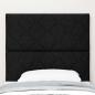 Preview: LED Kopfteil Schwarz 90 cm Stoff