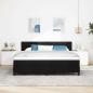 Preview: Boxspringbett mit Kopfteil Schwarz 180 x 200 cm Stoff