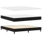 Preview: Boxspringbett mit Kopfteil Schwarz 180 x 200 cm Stoff