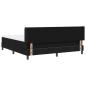 Preview: Boxspringbett mit Kopfteil Schwarz 200 x 180 cm Stoff