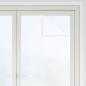 Preview: Statische Fensterfolie Frostiges Weiß 45 x 1000 cm PVC