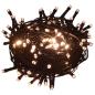 Preview: Künstlicher Weihnachtsbaum mit 300 LEDs mit Ständer Grün 210 cm