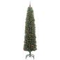 Preview: Künstlicher Weihnachtsbaum mit 300 LEDs mit Ständer Grün 210 cm