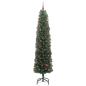 Preview: Künstlicher Weihnachtsbaum mit 300 LEDs mit Ständer Grün 210 cm