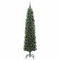 Preview: Künstlicher Weihnachtsbaum mit 300 LEDs mit Ständer Grün 210 cm