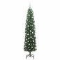 Preview: Künstlicher Weihnachtsbaum mit 300 LEDs mit Ständer Grün 210 cm