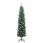 Preview: Künstlicher Weihnachtsbaum mit 300 LEDs mit Ständer Grün 210 cm