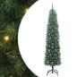 Preview: Künstlicher Weihnachtsbaum mit 300 LEDs mit Ständer Grün 210 cm