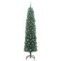 Preview: Künstlicher Weihnachtsbaum mit 300 LEDs mit Ständer Grün 210 cm