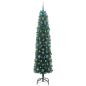 Preview: Künstlicher Weihnachtsbaum mit 300 LEDs mit Ständer Grün 210 cm