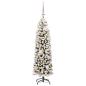 Preview: Künstlicher Weihnachtsbaum mit 150 LEDs mit Ständer Grün 120 cm
