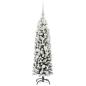 Preview: Künstlicher Weihnachtsbaum mit 150 LEDs mit Ständer Grün 120 cm