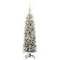 Preview: Künstlicher Weihnachtsbaum mit 150 LEDs mit Ständer Grün 120 cm