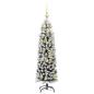 Preview: Künstlicher Weihnachtsbaum mit 150 LEDs mit Ständer Grün 120 cm