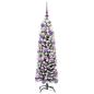 Preview: Künstlicher Weihnachtsbaum mit 150 LEDs mit Ständer Grün 120 cm
