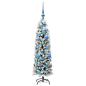 Preview: Künstlicher Weihnachtsbaum mit 150 LEDs mit Ständer Grün 120 cm