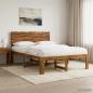 Preview: ARDEBO.de - Doppelbettgestell mit Kopfteil ROSTOCK Natur 135 x 190 cm