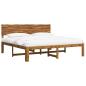Preview: Doppelbettgestell mit Kopfteil ROSTOCK Natur 193 x 203 cm
