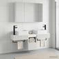 Preview: Badezimmerschrank-Set 4 stk. Weiß Holzwerkstoff