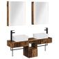 Preview: Badezimmerschrank-Set 5 stk. Altholz Holzwerkstoff