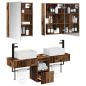 Preview: Badezimmerschrank-Set 5 stk. Altholz Holzwerkstoff