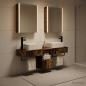 Preview: Badezimmerschrank-Set 5 stk. Altholz Holzwerkstoff