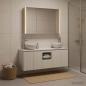 Preview: ARDEBO.de - Badezimmerschrank-Set 4 stk. Weiß Holzwerkstoff