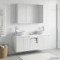 Preview: Badezimmerschrank-Set 4 stk. Weiß Holzwerkstoff