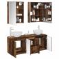 Preview: Badezimmerschrank-Set 5 stk. Altholz Holzwerkstoff