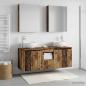 Preview: Badezimmerschrank-Set 5 stk. Altholz Holzwerkstoff