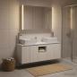 Preview: Badezimmerschrank-Set 4 stk. Weiß Holzwerkstoff