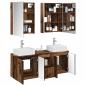 Preview: Badezimmerschrank-Set 5 stk. Altholz Holzwerkstoff