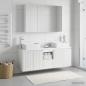 Preview: ARDEBO.de - Badezimmerschrank-Set 4 stk. Weiß Holzwerkstoff