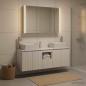 Preview: Badezimmerschrank-Set 4 stk. Weiß Holzwerkstoff