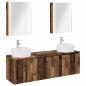 Preview: Badezimmerschrank-Set 5 stk. Altholz Holzwerkstoff