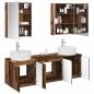 Preview: Badezimmerschrank-Set 5 stk. Altholz Holzwerkstoff