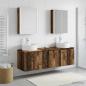 Preview: Badezimmerschrank-Set 5 stk. Altholz Holzwerkstoff