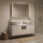 Preview: ARDEBO.de - Badezimmerschrank-Set 4 stk. Weiß Holzwerkstoff