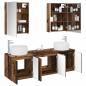 Preview: Badezimmerschrank-Set 5 stk. Altholz Holzwerkstoff