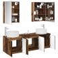 Preview: Badezimmerschrank-Set 5 stk. Altholz Holzwerkstoff
