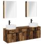Preview: Badezimmerschrank-Set 5 stk. Altholz Holzwerkstoff