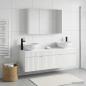 Preview: Badezimmerschrank-Set 4 stk. Weiß Holzwerkstoff