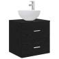 Preview: Badezimmerschrank-Set 5 stk. Schwarze Eiche Holzwerkstoff