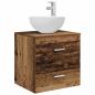Preview: Badezimmerschrank-Set 5 stk. Altholz Holzwerkstoff