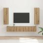 Preview: ARDEBO.de - TV-Schrankset 3 stk. Artisan-Eiche Holzwerkstoff