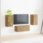 Preview: TV-Schrankset 6 stk. Artisan-Eiche Holzwerkstoff