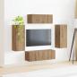 Preview: TV-Schrankset 4 stk. Artisan-Eiche Holzwerkstoff