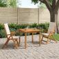Preview: ARDEBO.de - 3-teilige Garten-Essgruppe Natur Massivholz Akazie